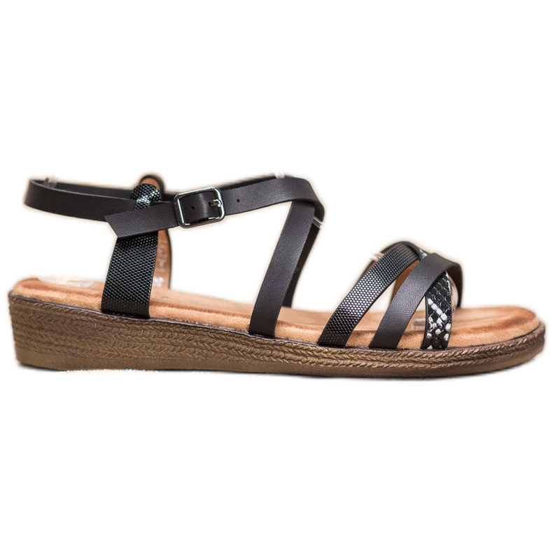 Small Swan Sandalias negras con estilo negro