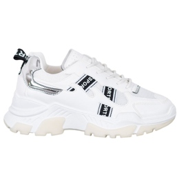 SHELOVET Zapatillas deportivas blancas blanco