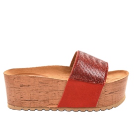 Zapatillas rojas en la plataforma 77-99 rojo Zapatillas rojas en la plataforma 77-99 rojo