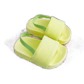 FRROCK Pantuflas Niña Brocado Lima Rimia amarillo FRROCK Pantuflas Niña Brocado Lima Rimia amarillo