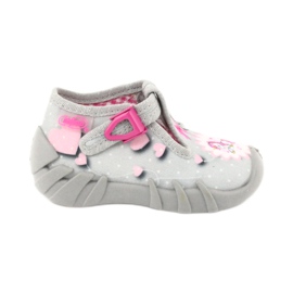 Calzado infantil befado 110P359 rosado gris