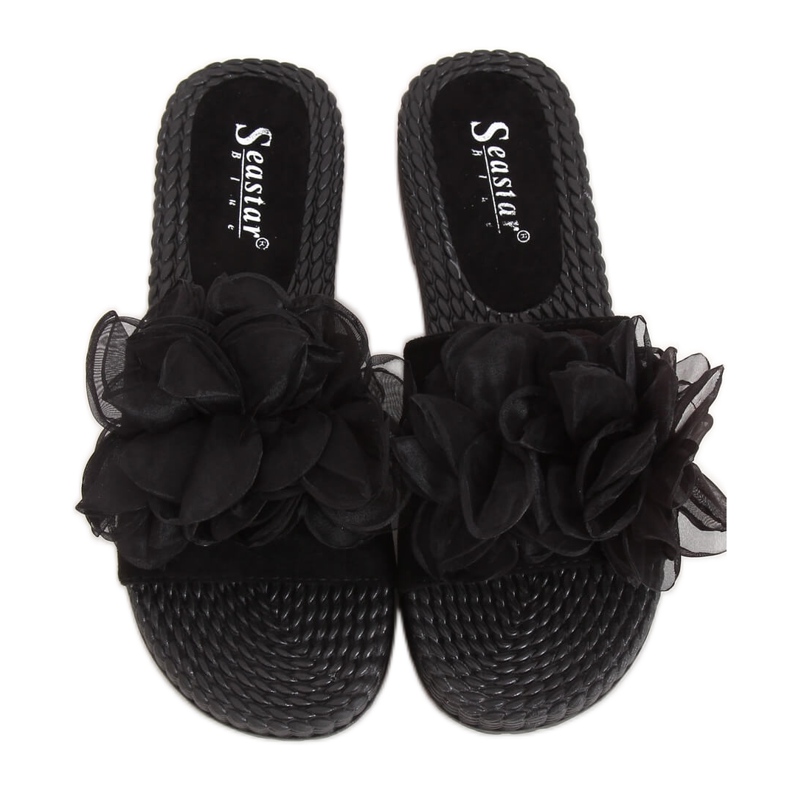 Pantuflas negras de mujer negras YQ227 Black negro Pantuflas negras de mujer negras YQ227 Black negro