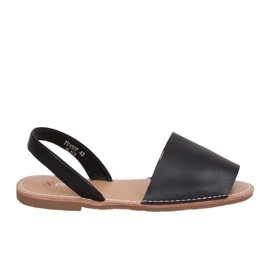 Sandalias negras para mujer TU150P Negro