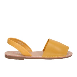 Sandalias mujer miel TU150P Amarillo