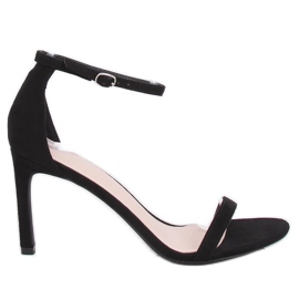 Sandalias negras de tacón alto NF-31P Negro