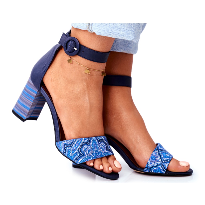 Sandalias Mujer Maciejka Leather Azul Marino 04235-17 / 00-5