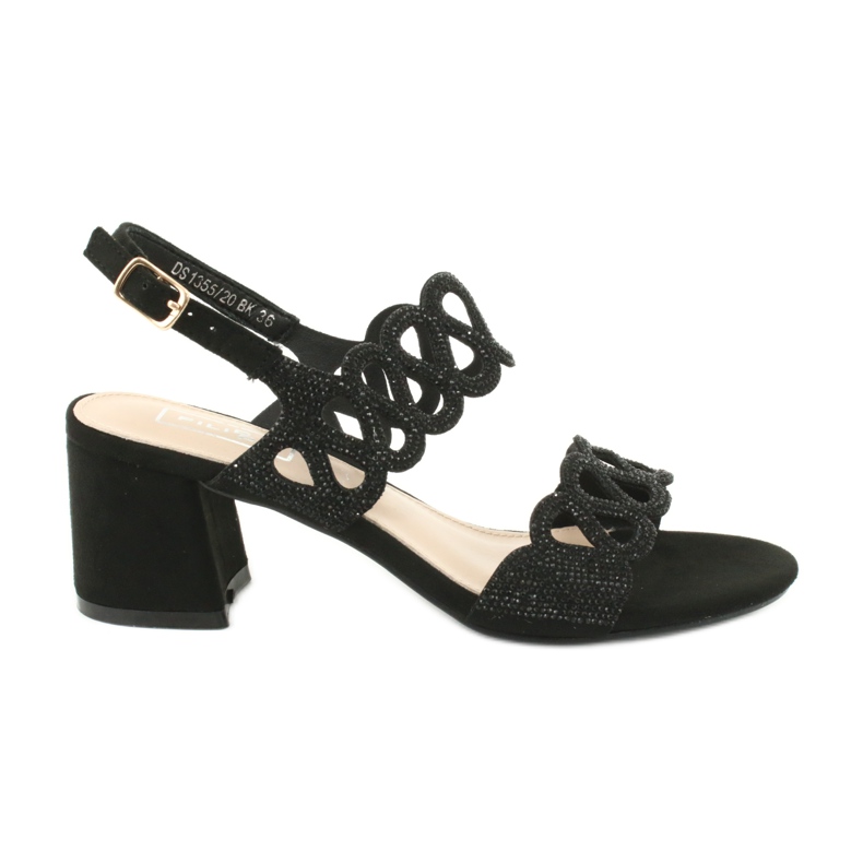 Sandalias negras con circonitas Filippo DS1355 / 20 BK negro Sandalias negras con circonitas Filippo DS1355 / 20 BK negro