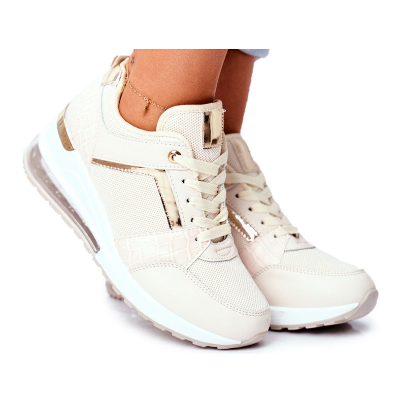 ADY Zapatillas Deportivas Mujer Beige Sparks ADY Zapatillas Deportivas Mujer Beige Sparks