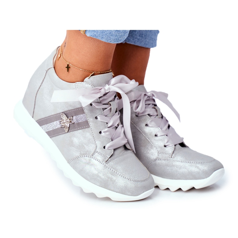 Zapatillas de Mujer M.DASZYŃSKI Gris SA170-2 Zapatillas de Mujer M.DASZYŃSKI Gris SA170-2