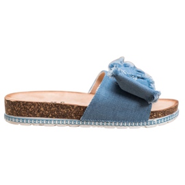 SHELOVET Pantuflas Textiles azul