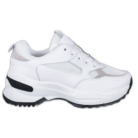 SHELOVET Zapatillas deportivas blancas blanco