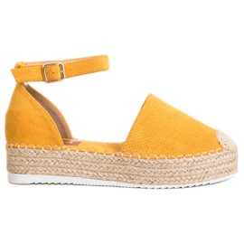 SHELOVET Alpargatas caladas amarillo