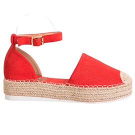 SHELOVET Alpargatas caladas rojo
