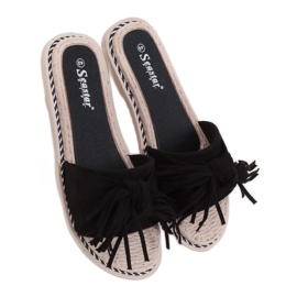 Pantuflas negras de mujer negras CK159 Negro