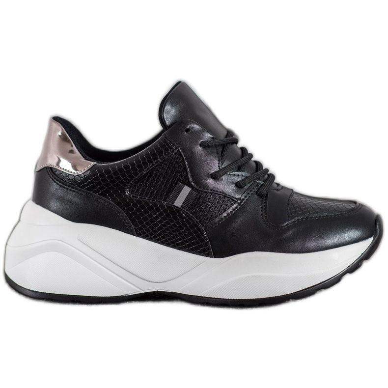 Weide Zapatillas Negras Ligeras negro