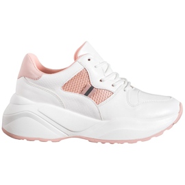 Weide Zapatillas blancas claras blanco