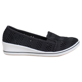 SHELOVET Bailarinas caladas negro