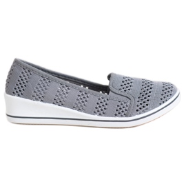 SHELOVET Bailarinas caladas gris