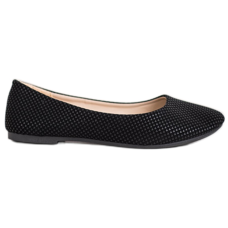 BAOLIKANG Bailarina negra con estampado negro
