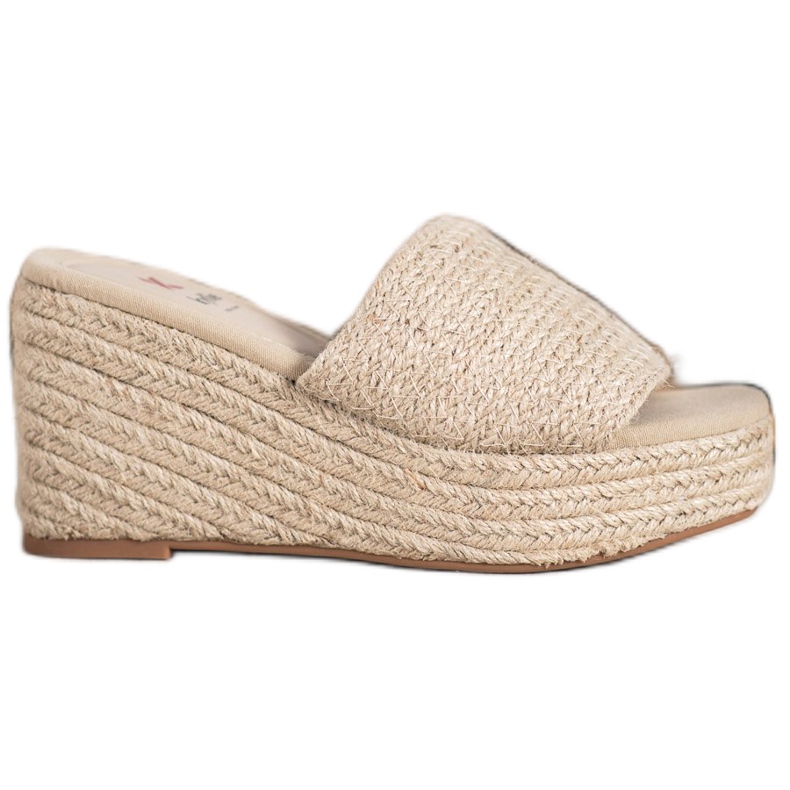 Kylie Zapatillas de cuña de moda marrón