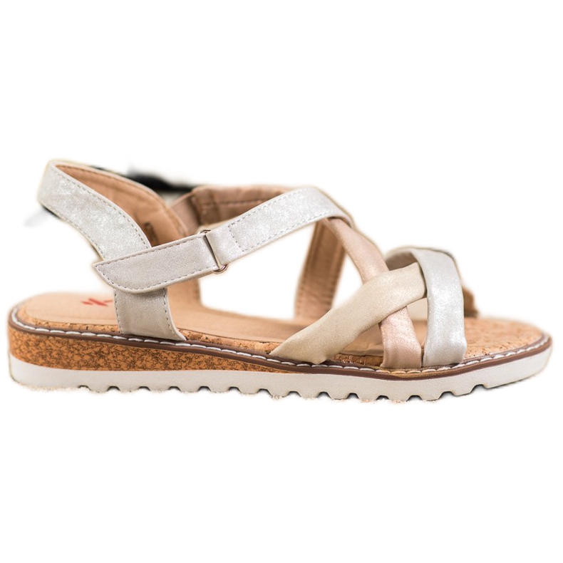 Kylie Sandalias con velcro multicolor