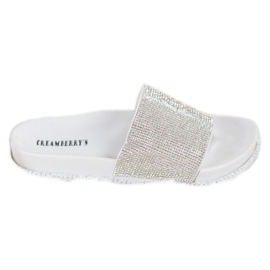 Creamberry'S Pantuflas Blancas Con Cristales blanco