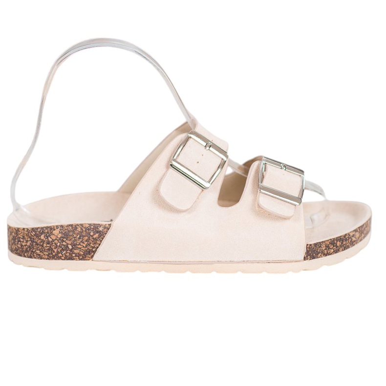 Queentina Zapatillas cómodas con hebilla marrón Queentina Zapatillas cómodas con hebilla marrón