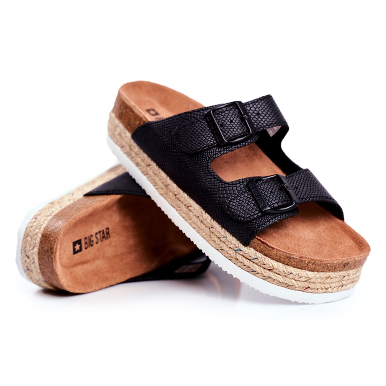 Pantuflas de Mujer Big Star Black FF274664 negro