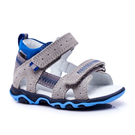 Bartek S.A. Sandalias infantiles para niño Bartek T-71824 / 76G gris