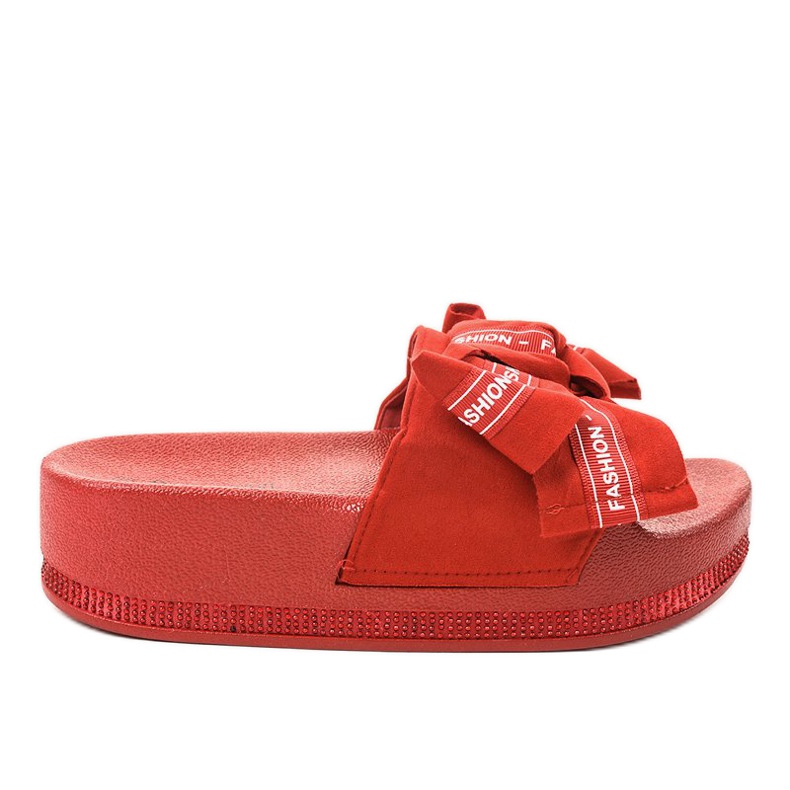 Pantuflas rojas de moda casual 218-207 rojo