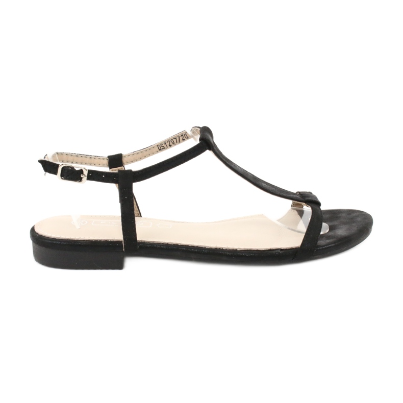 Sandalias de mujer negras Filippo DS1297 / 20 BK negro