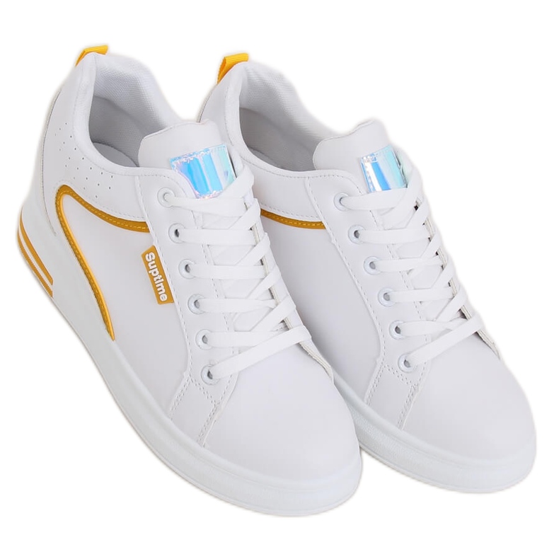 Blanco NB337 Zapatillas de cuña amarillas amarillo
