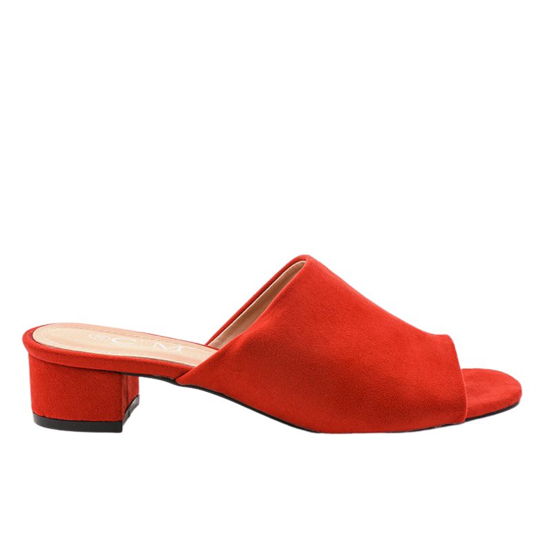 Sandalias rojas de tacón 77-91 rojo