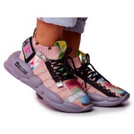 Zapatos deportivos de mujer Big Star de Daniel Lopez FF274A581 rosado multicolor