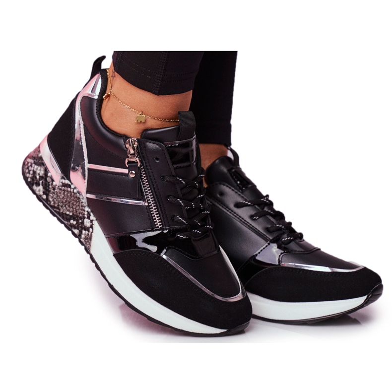 Zapatillas Deportivas Mujer Figura Negra negro