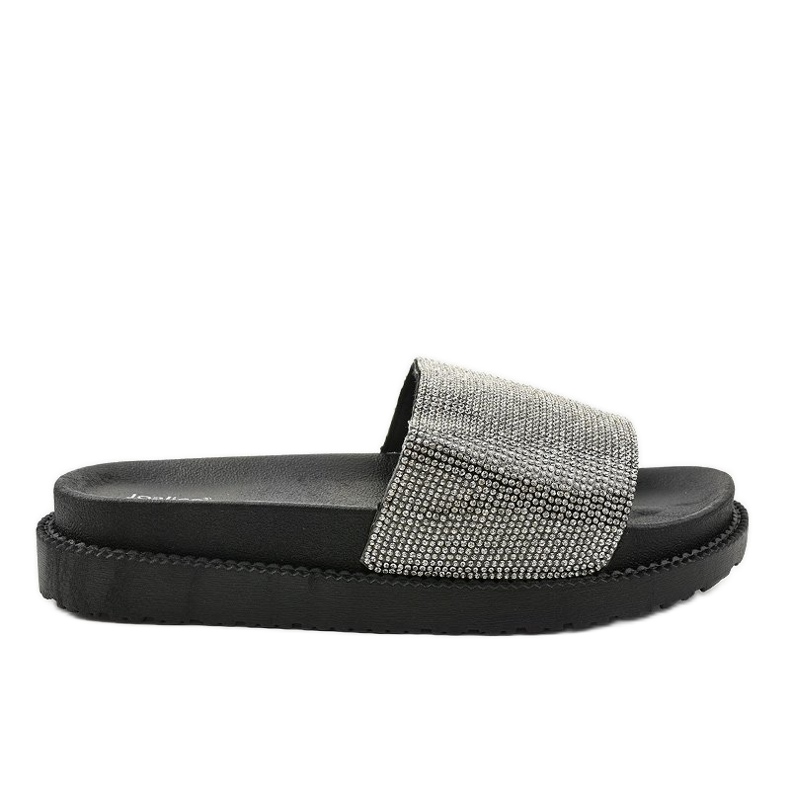 Zapatillas negras con lentejuelas SF-01 negro