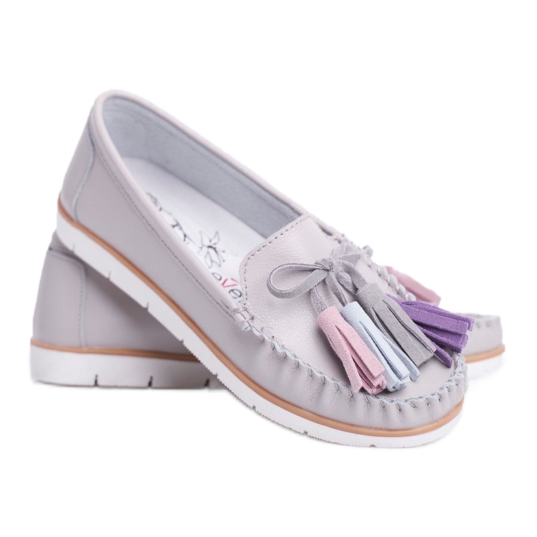 EVE Mocasines Mujer Piel Gris Bebbo