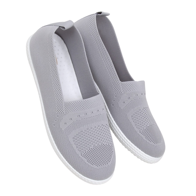 Gris Zapatillas grises de mujer ZK097 Grigio Gris Zapatillas grises de mujer ZK097 Grigio