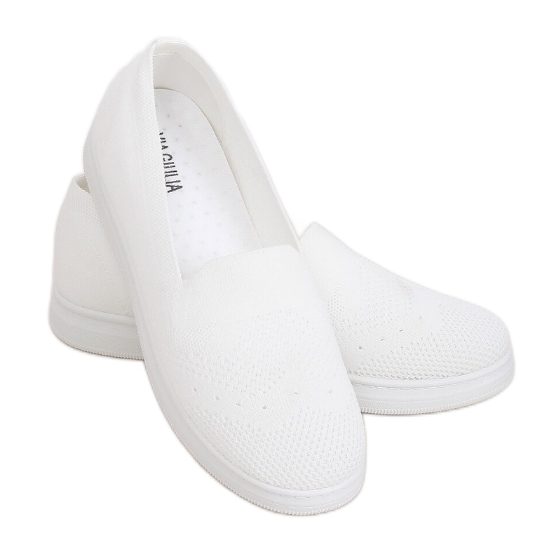 Zapatillas de mujer blancas ZK069 Bianco blanco