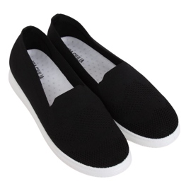 Black Zapatillas negras de mujer ZK069 Nero negro