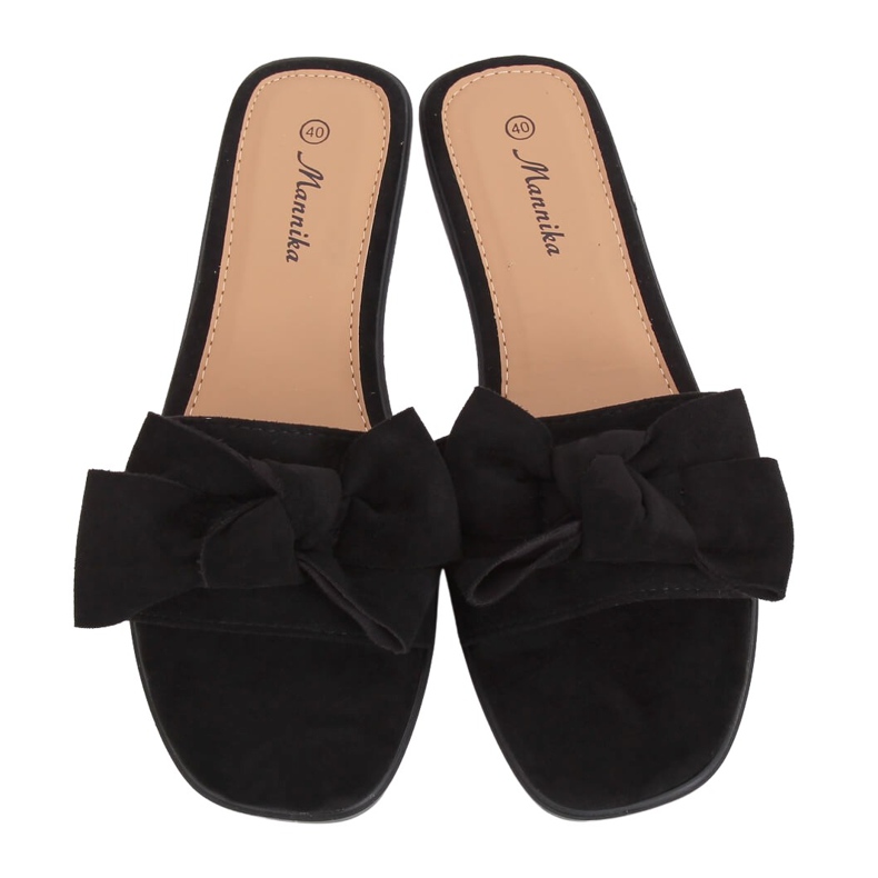 Pantuflas negras de mujer negras WL1607 Black negro Pantuflas negras de mujer negras WL1607 Black negro