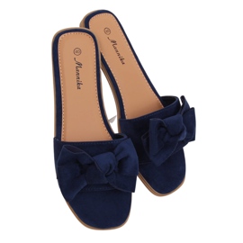 Pantuflas de mujer azul marino WL1607 Navy Pantuflas de mujer azul marino WL1607 Navy