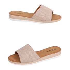 Pantuflas beige de mujer BQ-66 Beige