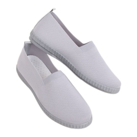 Gris Zapatillas grises de mujer ZK118 Grigio