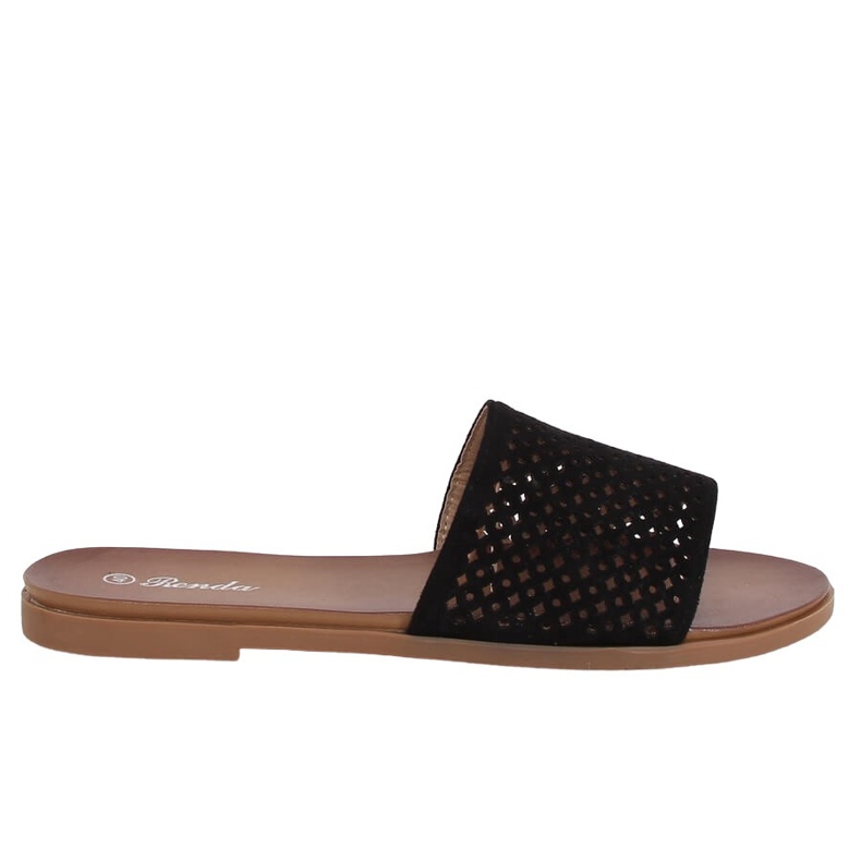 Pantuflas caladas negras 620-63 Negra negro