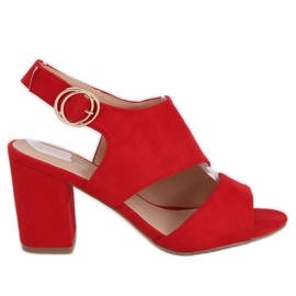 Sandalias rojas de tacón A8560 Red rojo