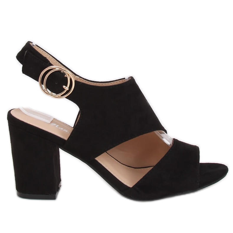 Sandalias de tacón negras A8560 Black negro