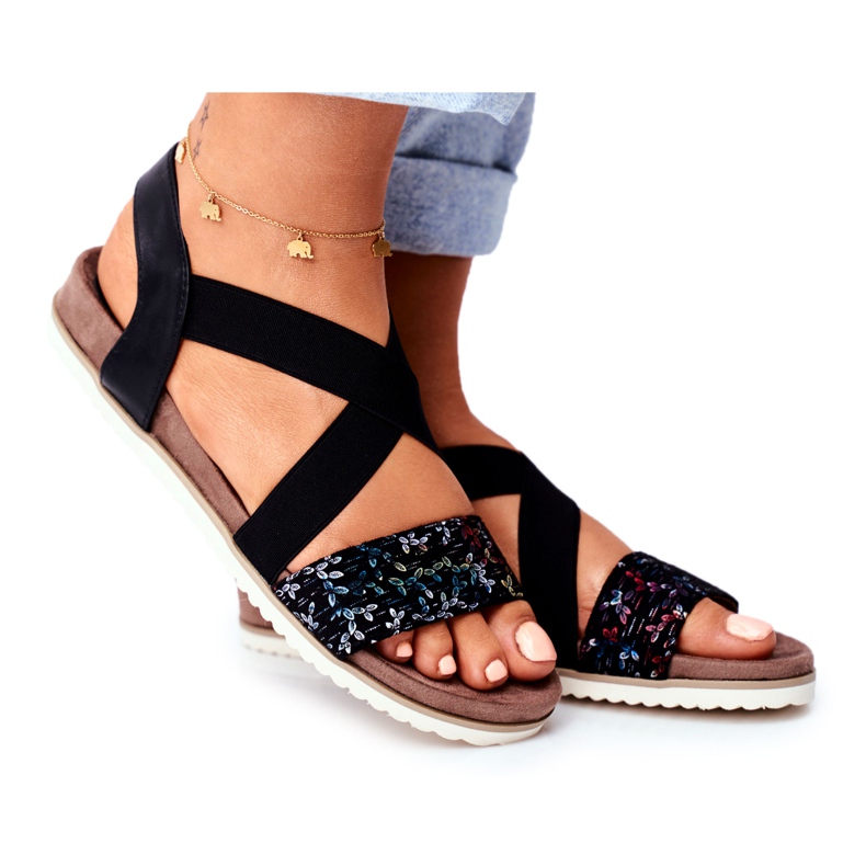 EVE Sandalias Mujer Elegante Negra Morrin negro