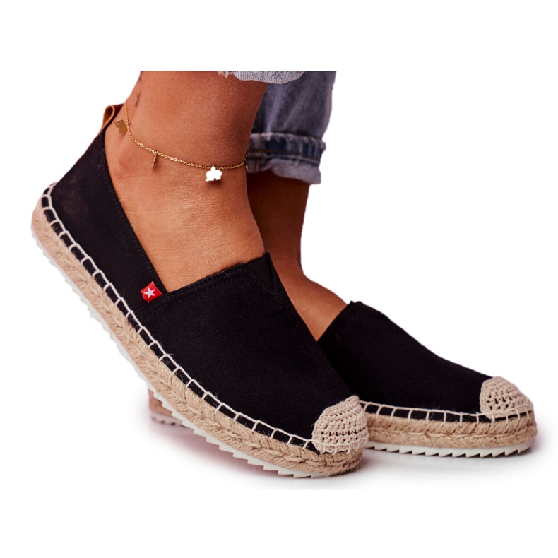 Alpargatas Mujer Suela Trenzada Negra Big Star FF274A498 negro