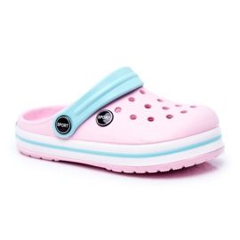 Zapatillas para niño, niña, crocs de espuma rosa para niños azul
